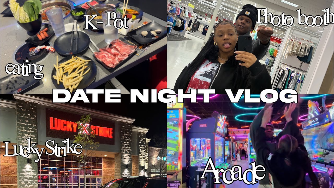 DATE NIGHT VLOG | Arcade, K-Pot, photo booth, etc.