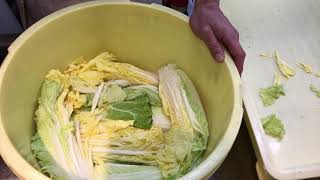 まかないチャレンジ！　白菜漬け作り方