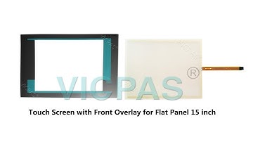 Lcd display for Siemens Flat panel 15 inch HMI repair replace  touch screen with overlay,keypad