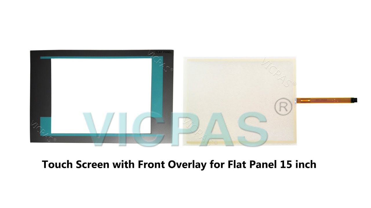 Lcd display for Siemens Flat panel 15 inch HMI repair replace  touch screen with overlay,keypad