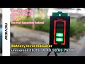 Test modul real battery capacity level indicator
