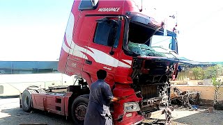 Mercedes Truck Accident Cabin Repairing