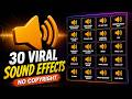 Top 30 Most Popular Sound Effects | Free Sound Effects for YouTube & Editing