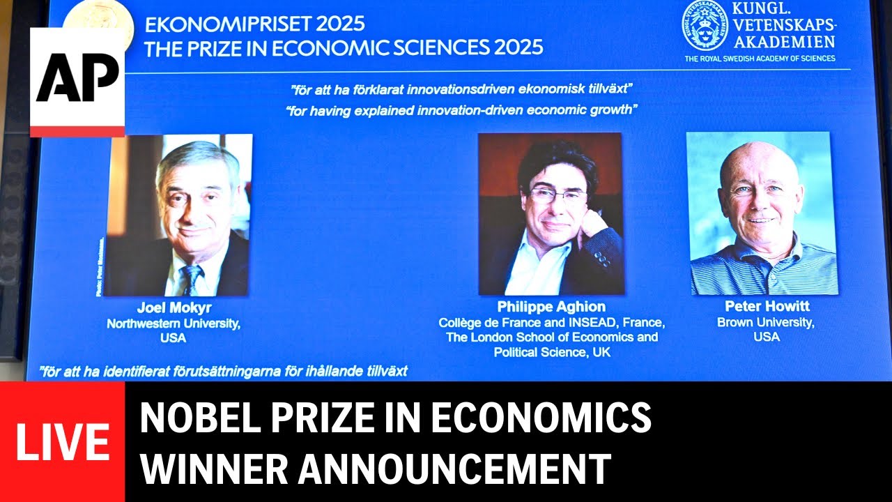 LIVE: Nobel Prize in economics 2025 announcement