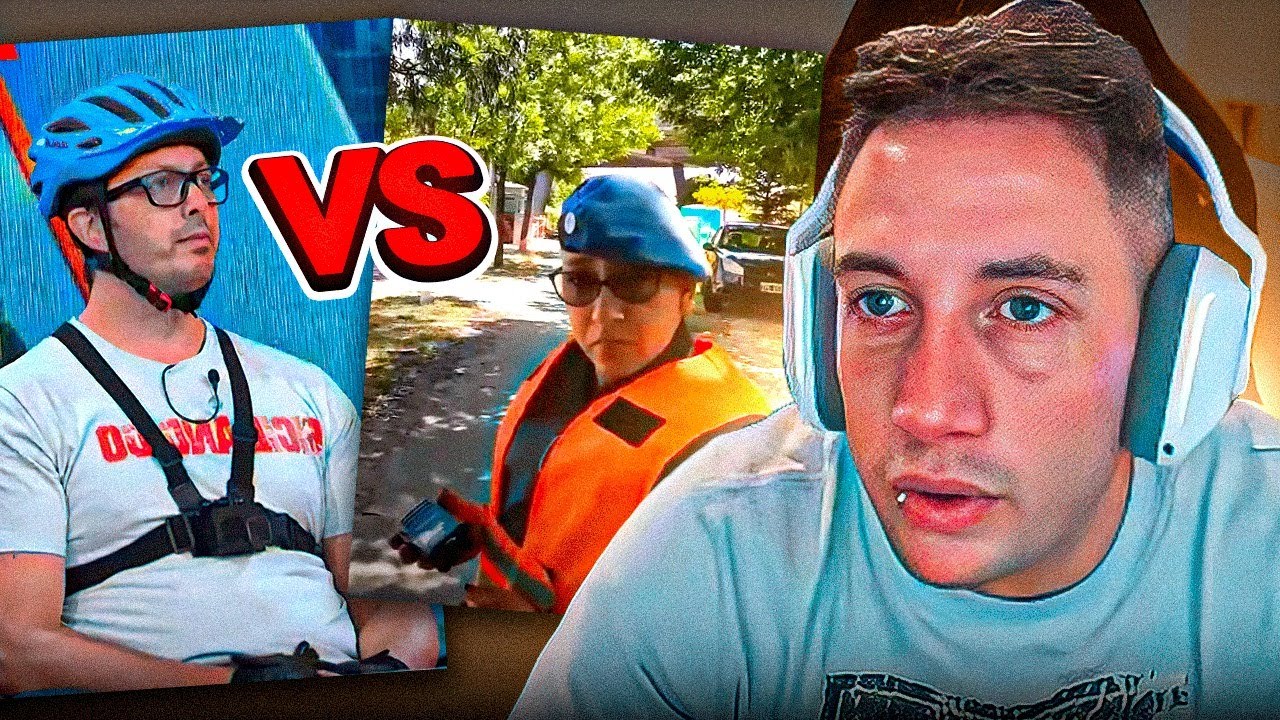 BICIBANDIDO VS POLICIAS (ROMPE UN ESPEJO)