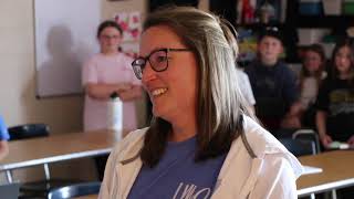 2022 Lakeside Seniors deliver Impact Letters to former Teachers