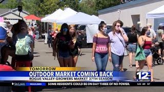 Outdoor market coming back