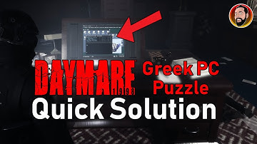 Daymare 1998 Greek PC Password Puzzle Solution