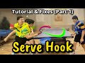 How to serve short and long hook serves for professional athletes   ti long guide  fix errors