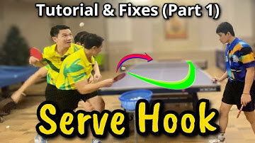 How to serve short and long Hook serves for professional athletes |  Ti Long guide & fix errors