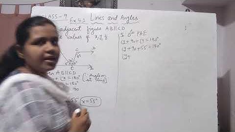 9th Maths lines and angles exercise 4.3;Problem  18