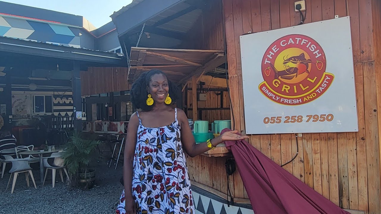 Where to get Grilled Catfish in Tema, Ghana YouTube