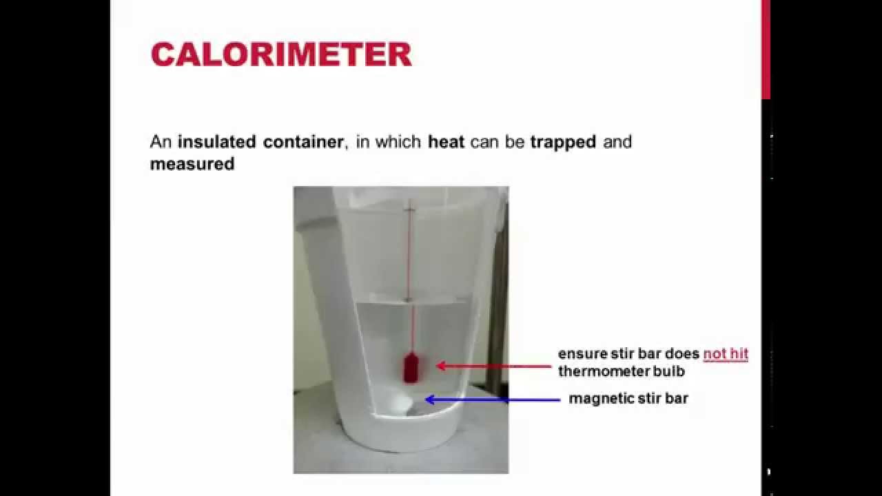 determination of heat of reaction experiment