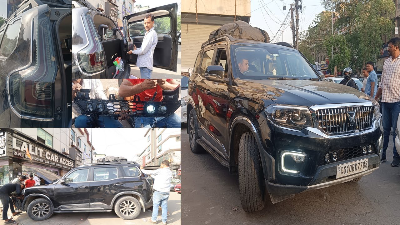 Scorpio N Modified | Maybach Grill For Scorpio N | Matrix Tail Lights For Scorpio N