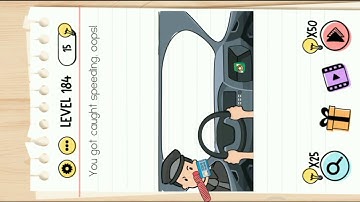 Brain Test Level 184 || You Got Caught Speeding, Oops!