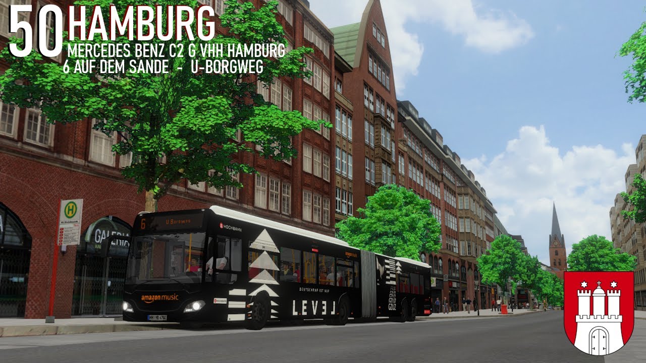 OMSI 2 | MERCEDES BENZ C2 G VHH HAMBURG GZUZ LEVEL |  6 AUF DEN SANDE  -  U-BORGWEG