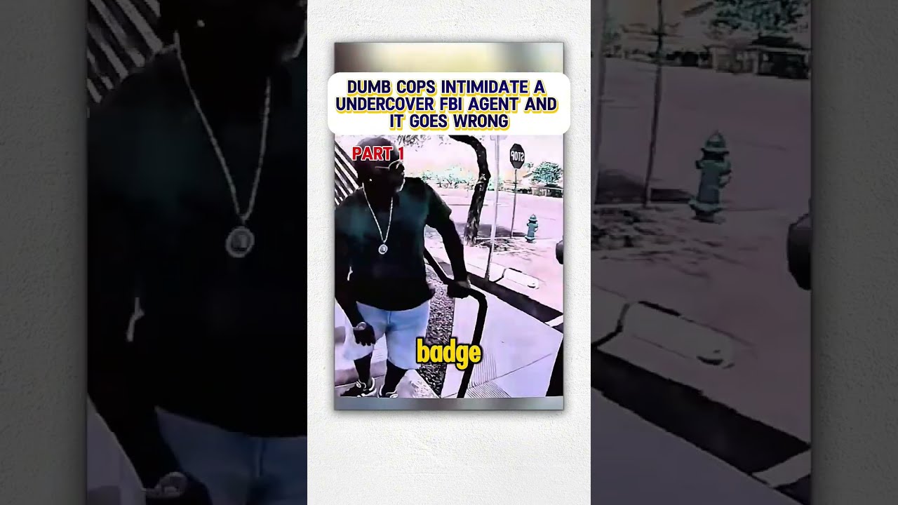 Dumb Cops Intimidate A Undercover FBI Agent And It Goes Wrong 2