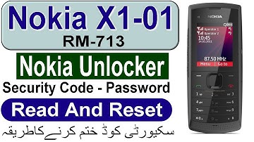 Nokia X1-01 Security Code, RM-713 Factory Reset Hard Reset With CM2, Nokia x1 00 Password unlocker