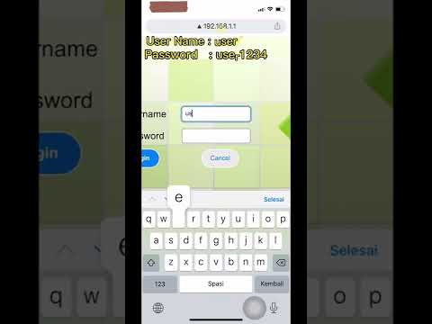 Video Cara mengganti password wifi modem 