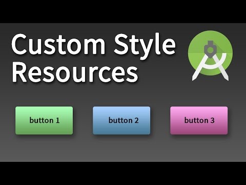 Android Development - Custom Style Resource in Android Studio