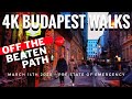 4K BUDAPEST SUNSET/ NIGHT VIRTUAL WALK- Off the Beaten Path 8th and 9th Districts