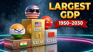 Full USA vs China vs India | Countries with the Largest GDP (1950–2030) News