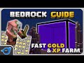 Fast GOLD and XP FARM 1.16+ | Bedrock Guide 028 | Survival Tutorial Lets Play