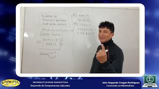 101. Sistemas de ecuaciones lineales 2x2. Método de Sustitución