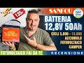Batteria 12V SANFOU #LiFePO4 12,8V 50Ah 640Wh con BMS #accumulo #fotovoltaico #camper #faidate #diy