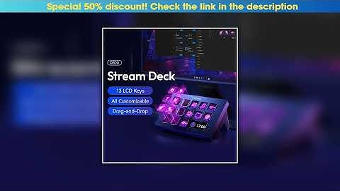 New Arrival Ulanzi D200 Live Streaming Controller 13 LCD Keys for Vlog Content Creation Photo Video