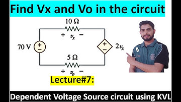 Dependent Voltage Source Problem Solved by KVL Circuit Analysis