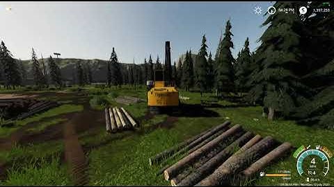 Farming Simulator 19 Felling for fun with the Tigercat 880