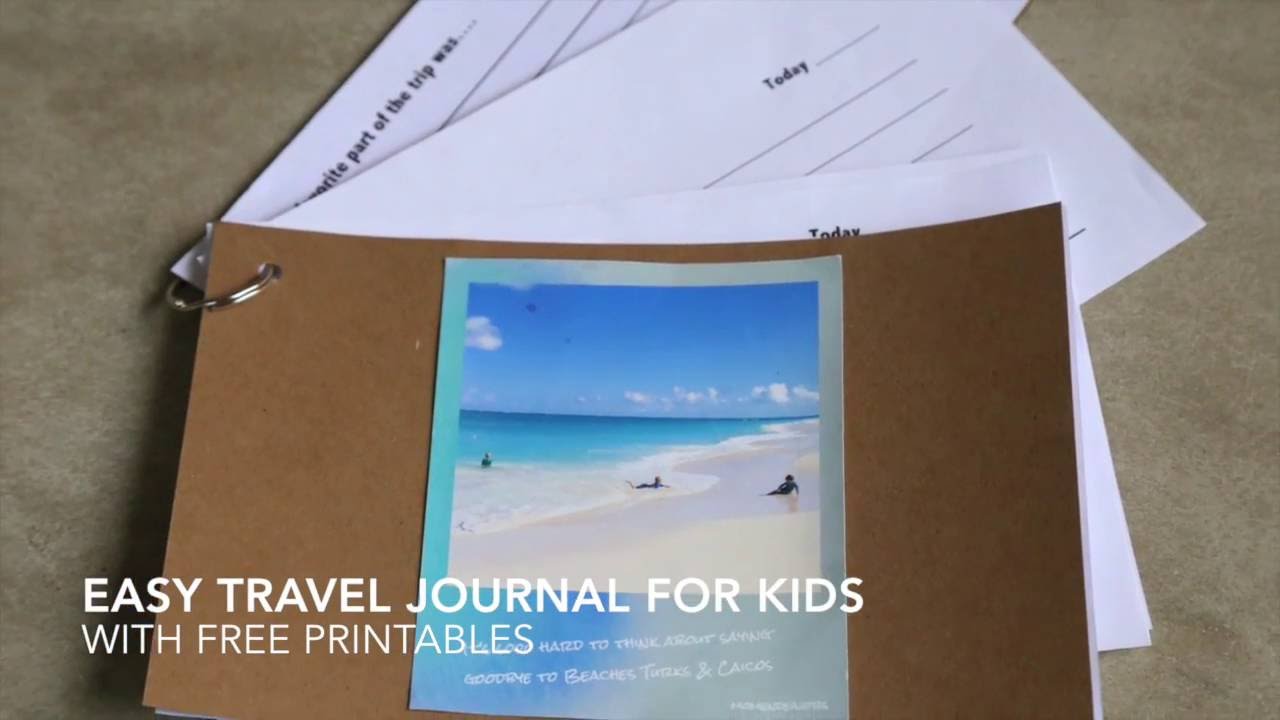 How to make a travel journal for your child: An easy DIY memento of your  travels