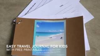 Easy Travel Journal for Kids