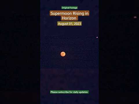 Supermoon Rising in