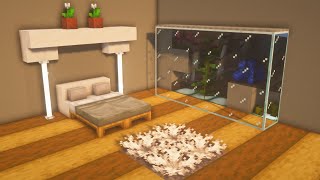 Details Minecraft: Modern Bedroom Build Tutorial (With Aquarium) Guide
