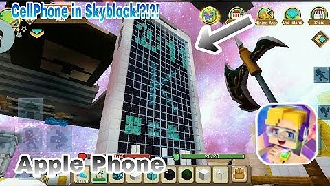 Creating iPhone in my island skyblock blockman go