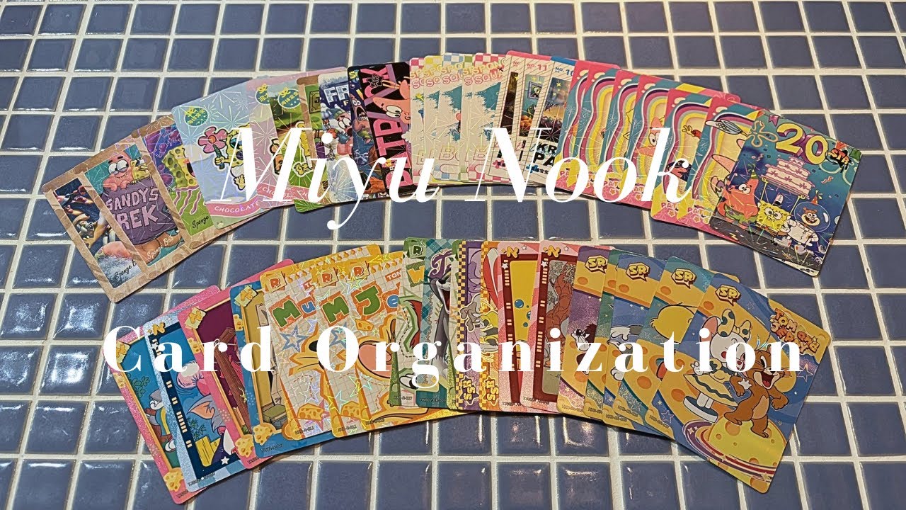 Card Organization🌼| Tea Time | Cozy Desk | Sticker Collection | カード収納