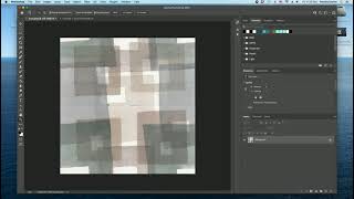How to clean up a watercolor repeat pattern in Photoshop.