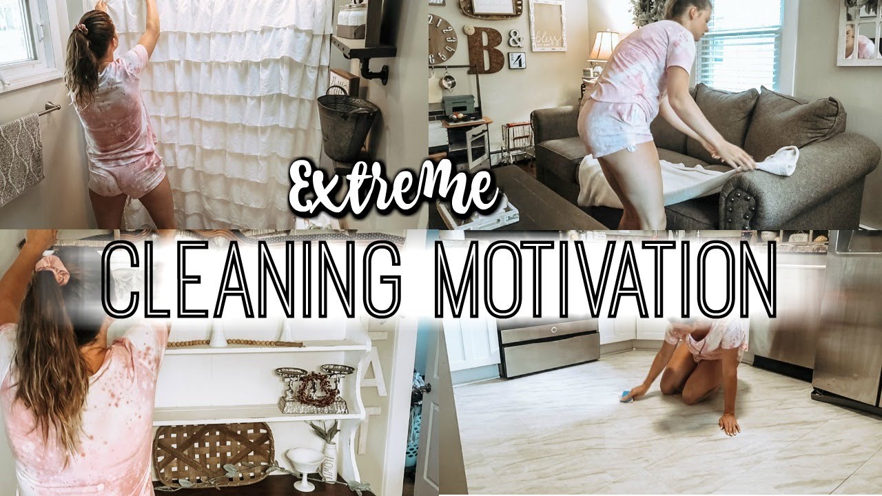 ALL DAY CLEAN WITH ME // WHOLE HOUSE EXTREME CLEANING MOTIVATION - YouTube