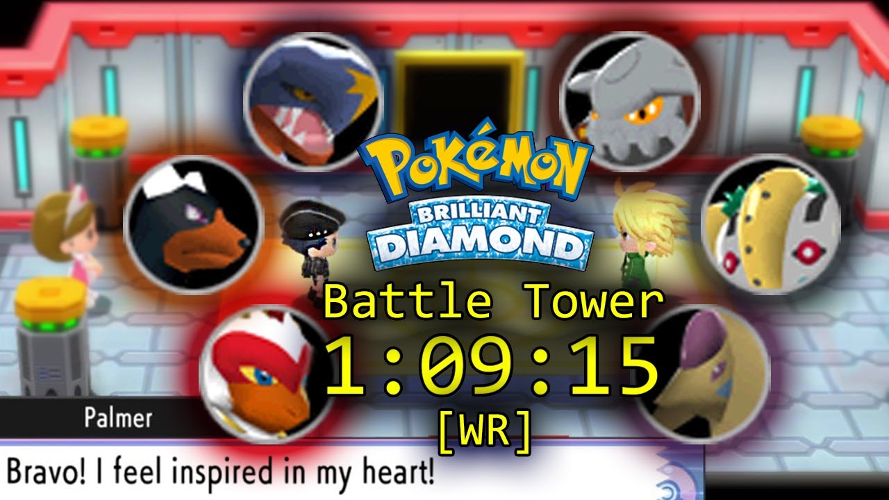 Pokémon Brilliant Diamond Battle Tower Speedrun in 10915 [WR] YouTube