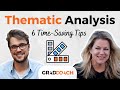 Thematic analysis in qualitative research 6 timesaving tips  examples