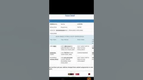 AIOU Tutor List Autumn 2025 | Tutor Letter | The AIOU    | Aiou Autumn 2025 Tutor l aiou tutore list