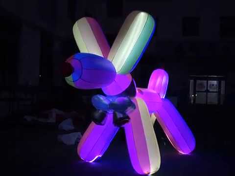 inflatable world Colorful Inflatable Dog With LED For Music Party Stage Event Decoration