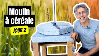 Moulin - Faire tourner une pierre tombale de 44kg !