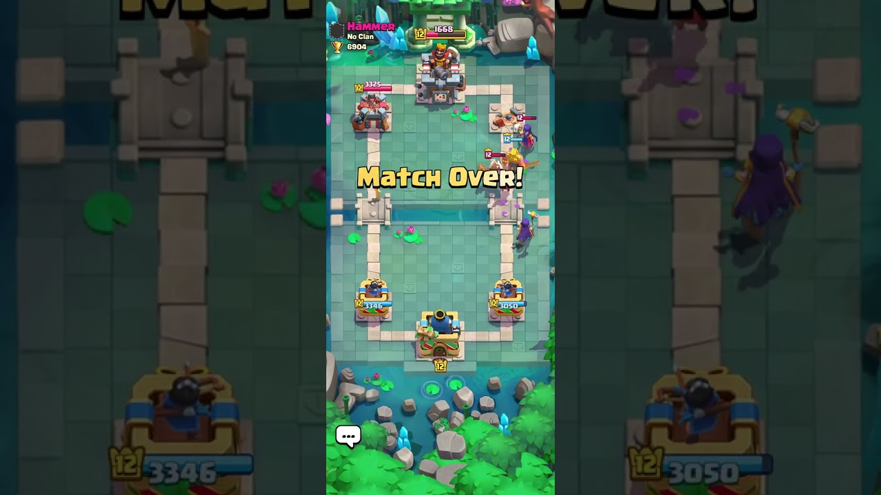 3 matches of clash royale