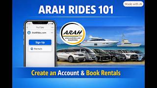 ArahRides.com 101 — How to Create Your Account & Book Rentals in Jamaica
