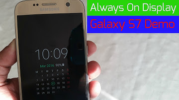 Samsung Galaxy S7/S7 Edge Always On Display Demo How It Works!