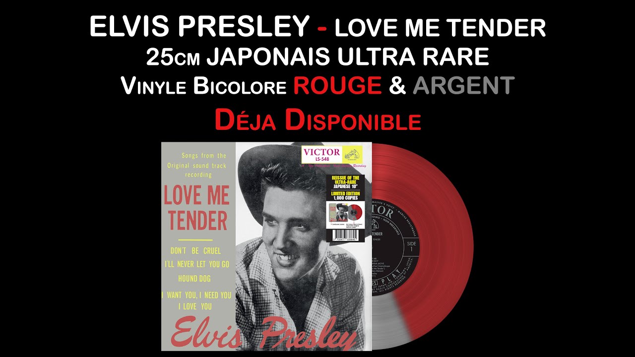 Elvis Presley - Love Me Tender - 25cm Japonais (Site & Disquaires