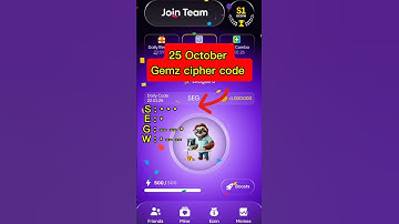 Gemz daily cipher code 25 October